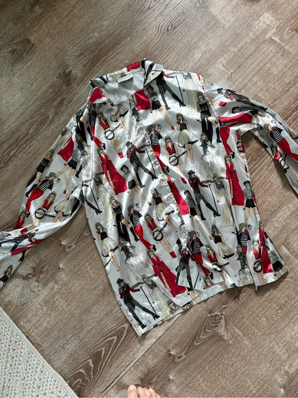 Taylor Swift Red Era Satin Pajamas
